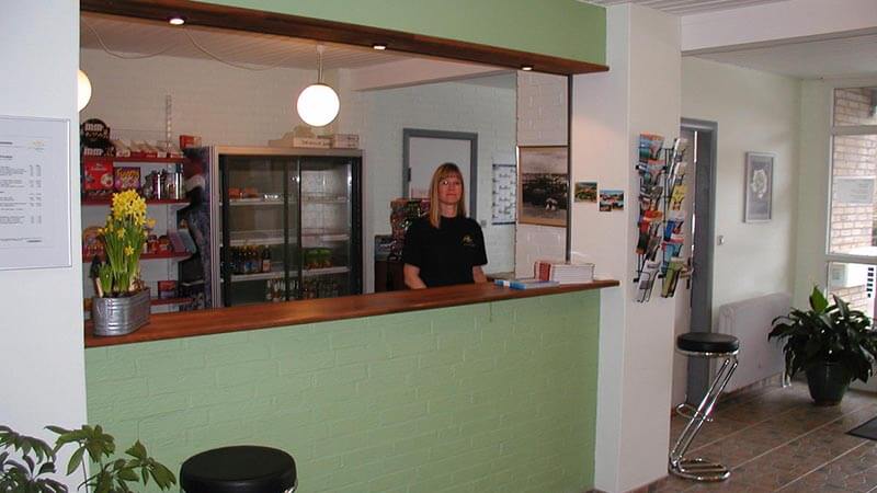 Reception ved hovedbygningen
